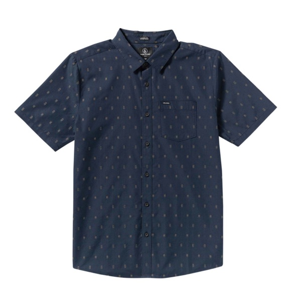 Volcom Blue Button-Down Shirt size XL - Picture 1 of 3
